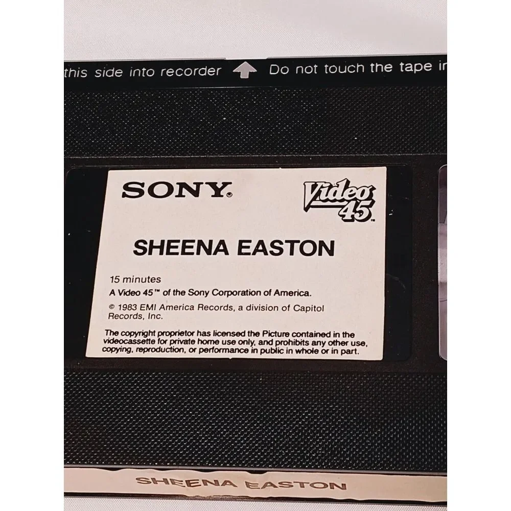 SHEENA‎ EASTON VIDEO 45 1983 BETA Train, Telefone, Machine, Ice In Rain